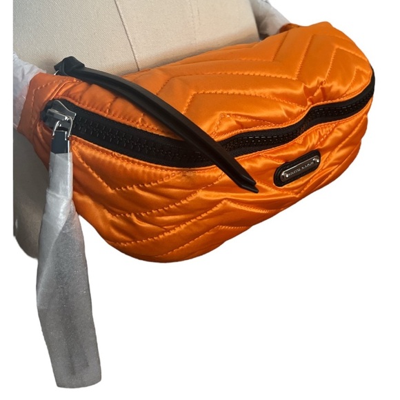 Rebecca Minkoff Cree Nylon Belt Bag NEON ORANGE NWT - Picture 3 of 12